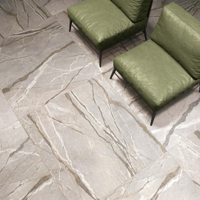 Flaviker Supreme Hedonism Silver Roots Nat 120x120 installation