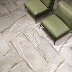 Flaviker Supreme Hedonism Silver Roots Nat 120x120 installation