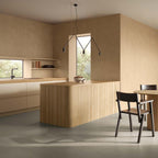 Flaviker Palette Mud and Mou 60x120 with Four Seasons Honey 5x120 installation
