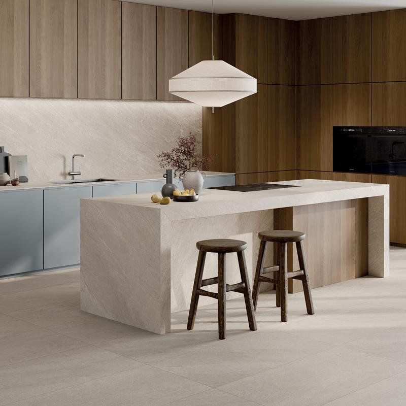 ABK Cliff Ivory 60x120 with ABKSTONE White Cliff lifestyle