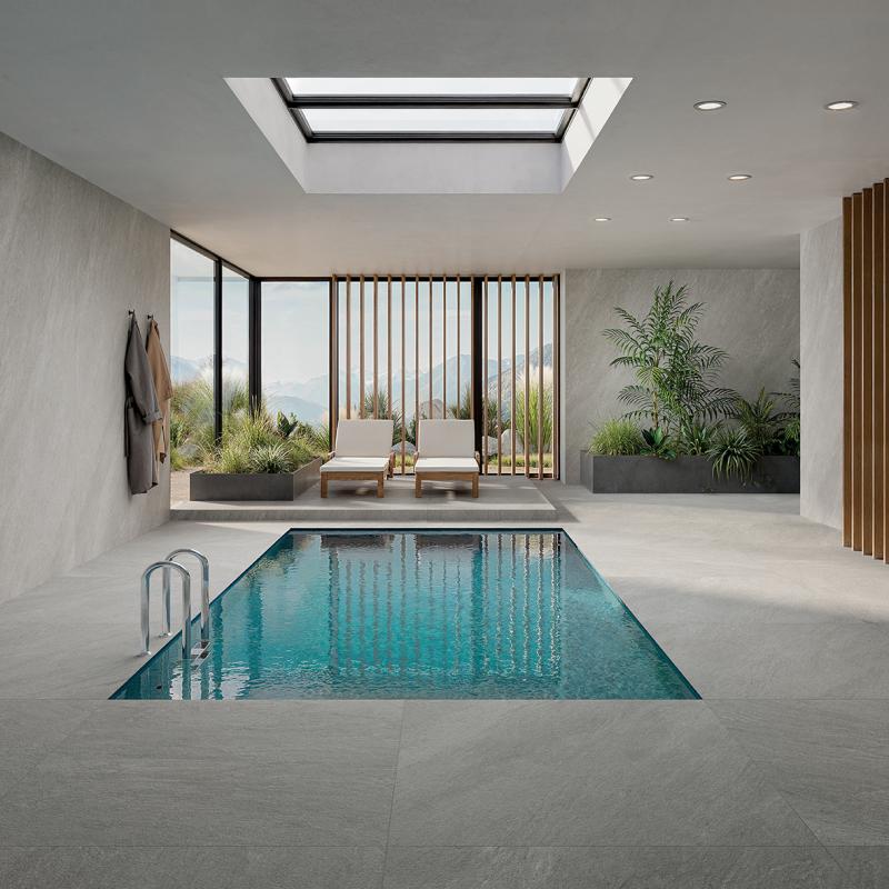 ABK Cliff Ash R11 120x120 with 120x280 pool lifestyle