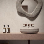 Flaviker Midi Cannellé Poudre 120x280 with Palette Bark 120x280 installation