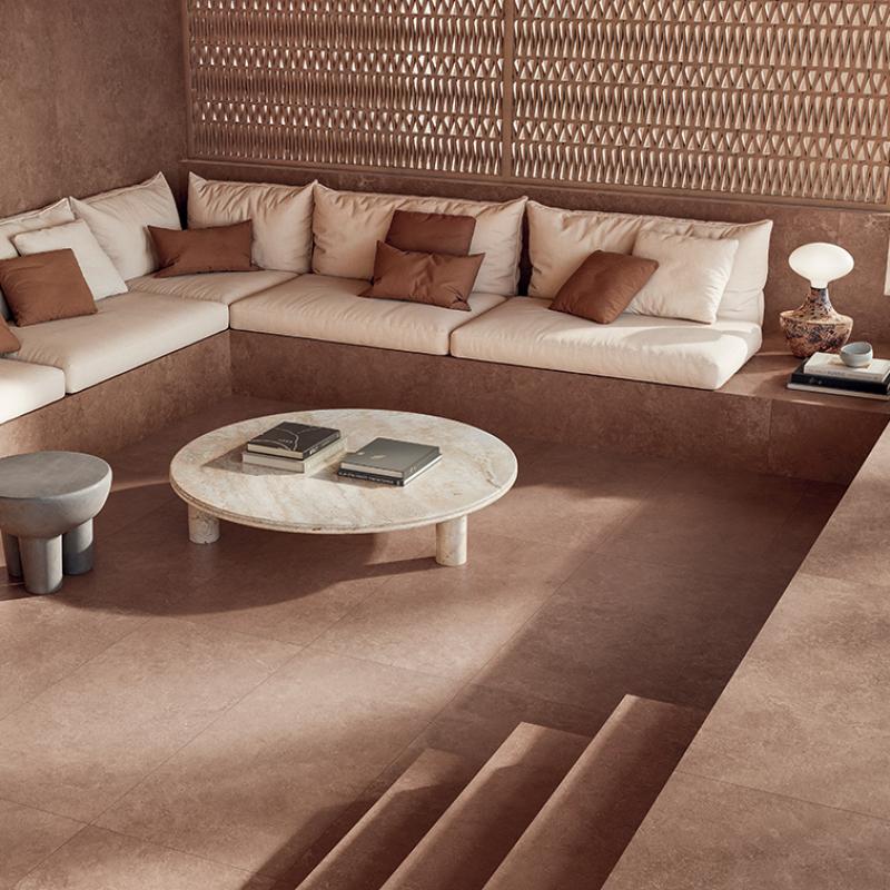 Flaviker Midi Nature Terre 120x280 and 60x120 installation