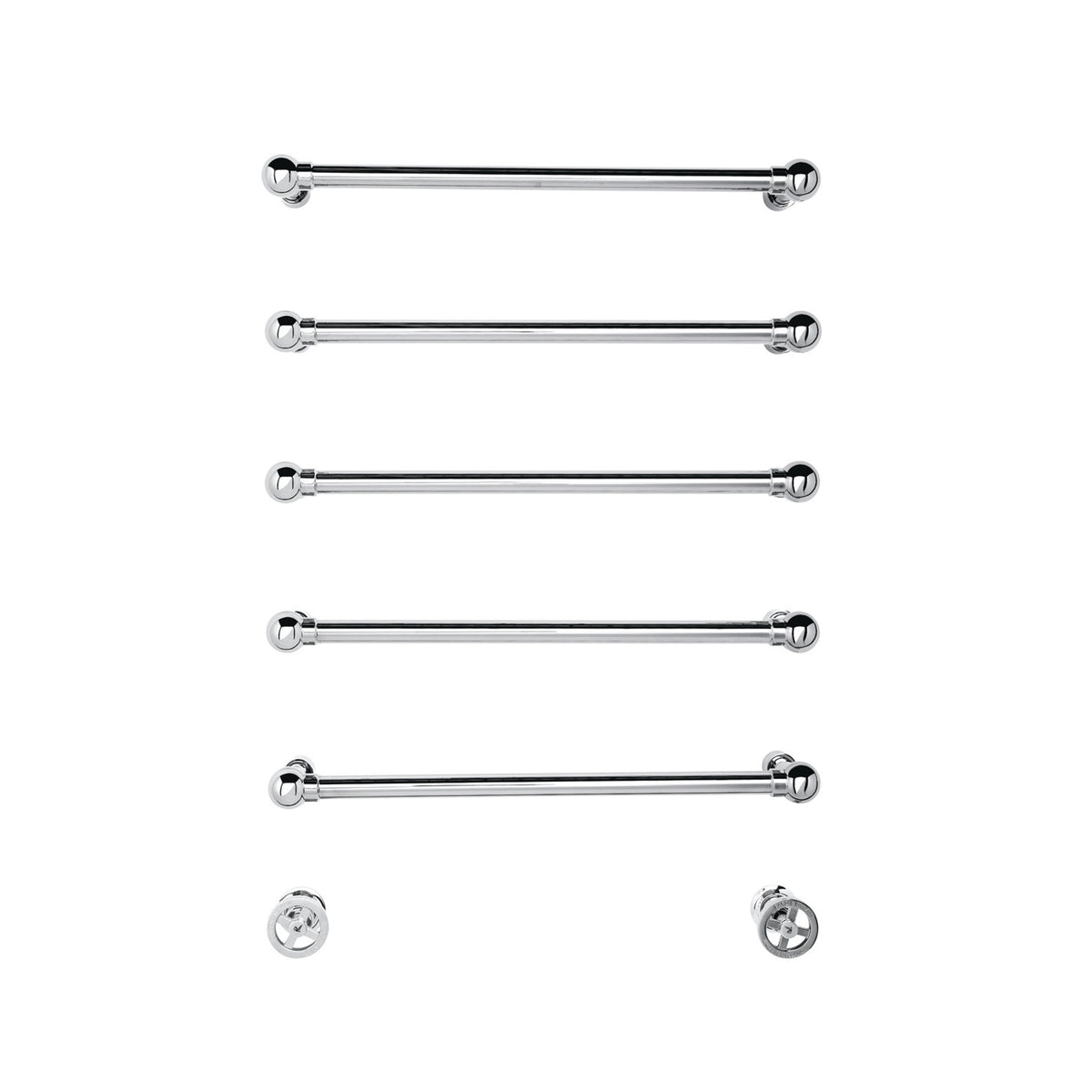 Bard & Brazier La Fayette Floating Hydronic Towel Rail FLF1