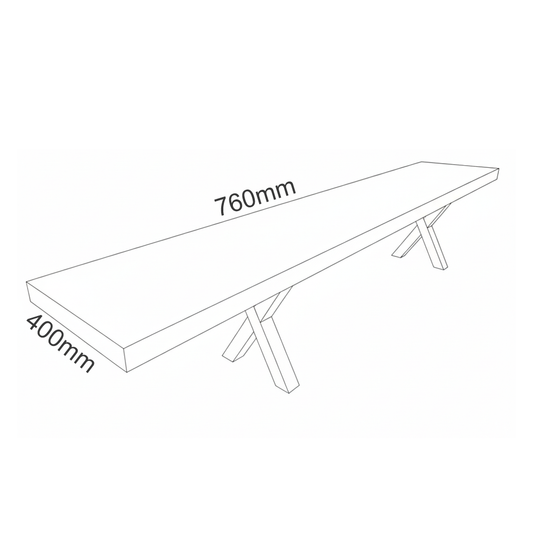 Radcliffe & Moreton Bespoke Liquid Metal Bench Leopard Brass Collection ( Various Sizes )