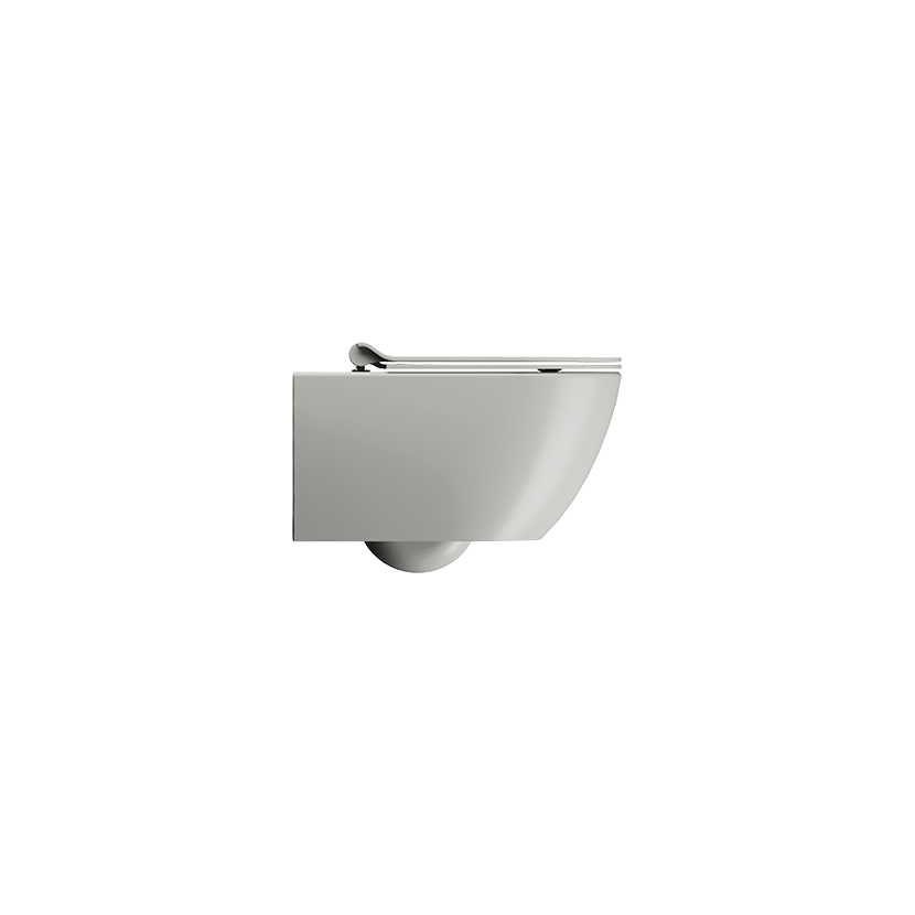 GSI Pura 55 rimless wall hung WC in matt cenere