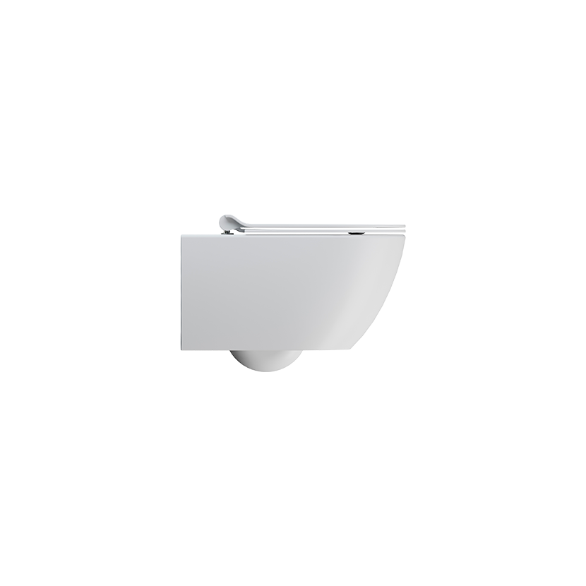 GSI Pura 55 rimless wall hung WC in matt white