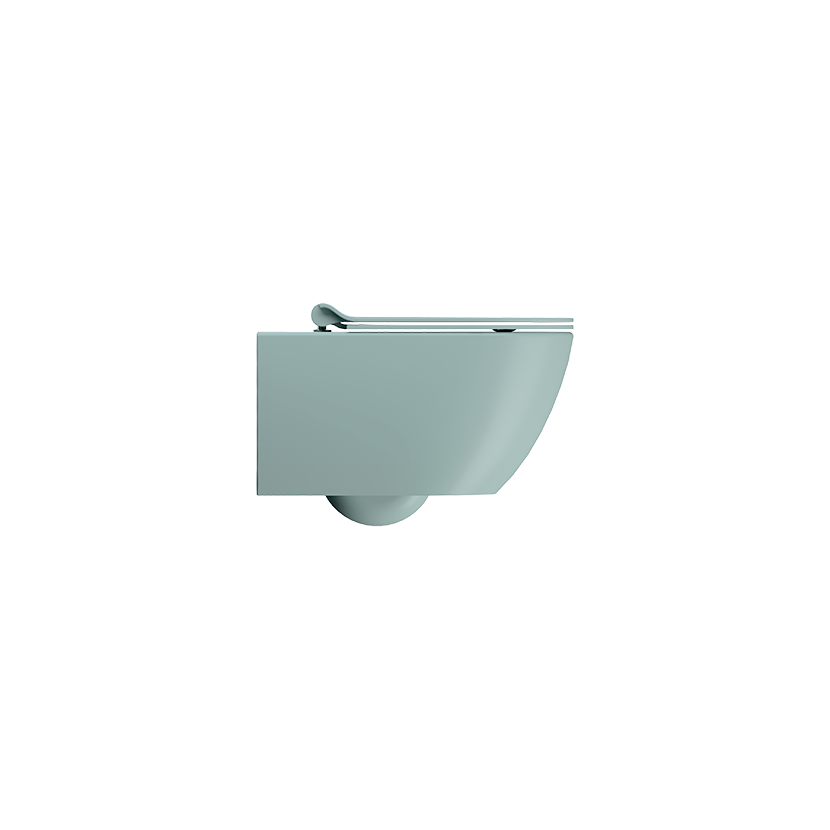 GSI Pura 55 rimless wall hung WC in matt ghiaccio