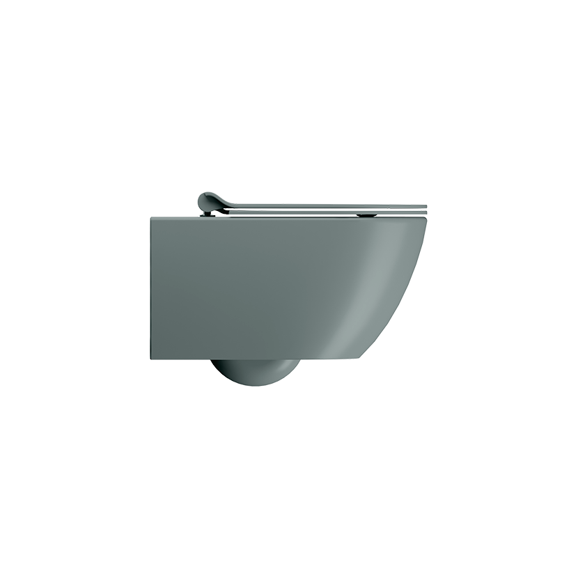 GSI Pura 55 rimless wall hung WC in matt agave