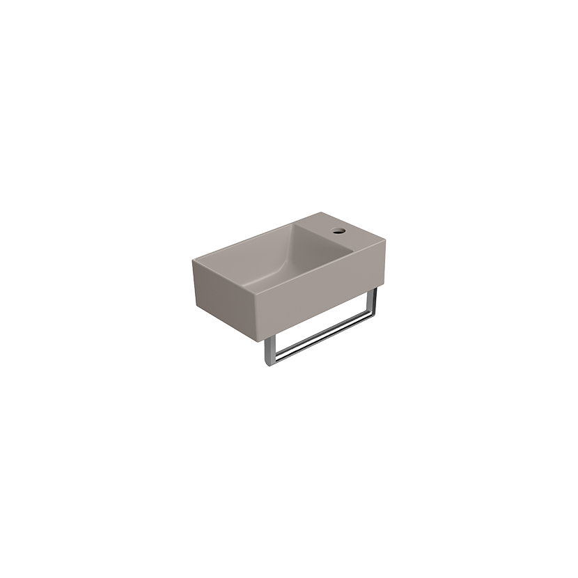 GSI Kube X 40 x 23 basin in matt tortora