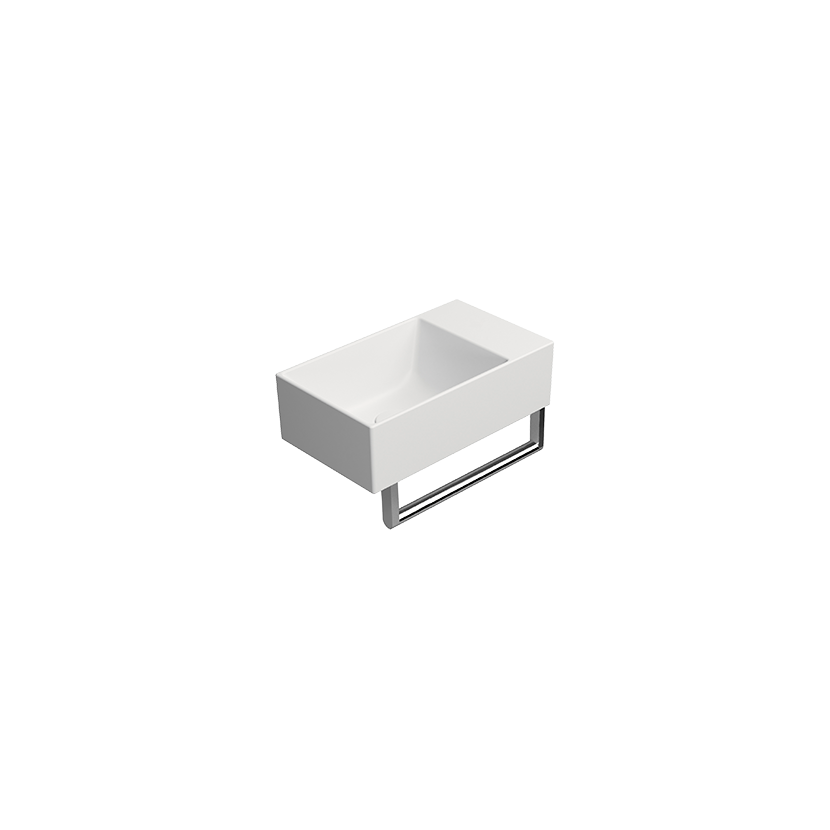 GSI Kube X 40 x 23 basin in matt white