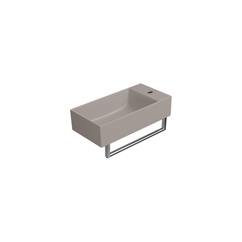 GSI Kube X 50 x 25 basin in matt tortora