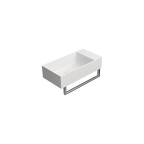 GSI Kube X 50 x 25 basin in matt white
