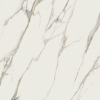 Close-up of a marble-like tile with gray and beige patterns