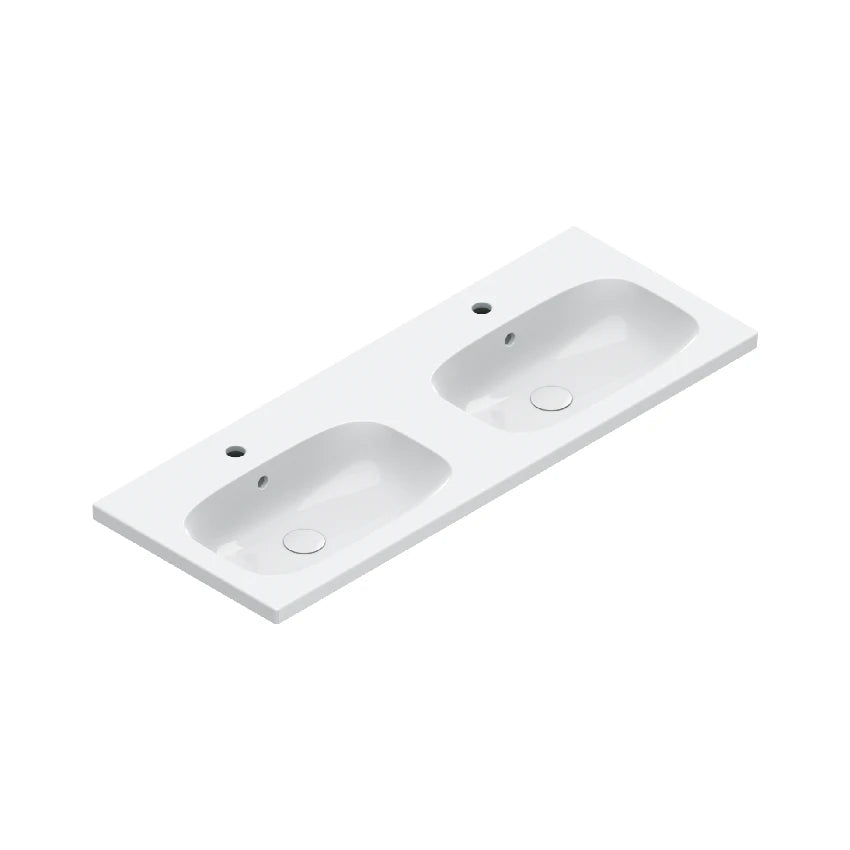 Catalano Alvea 120 double basin in gloss white