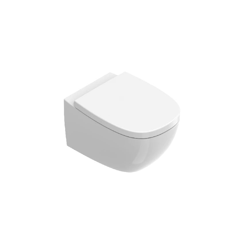 Catalano Alvea wall-hung rimless WC in gloss white