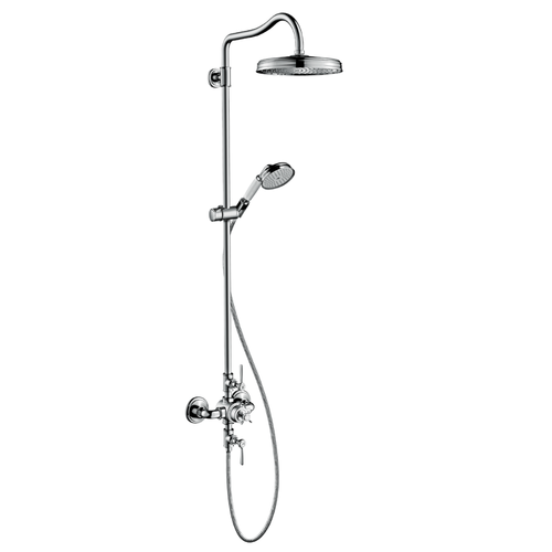 AXOR Montreux Showerpipe with thermostatic mixer and 1jet overhead shower 240