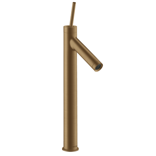 Bronze faucet on a white background