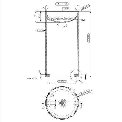 Ashton & Bentley Santa Fe Basin | Biome Collection dimisions