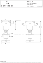 Coalbrook Bank Wall Mounted ON/OFF Valves BA2004