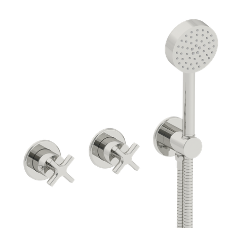 Coalbrook Bank Maestro concealed thermostatic shower with 2 way diverter and handshower in chrome, BA3054