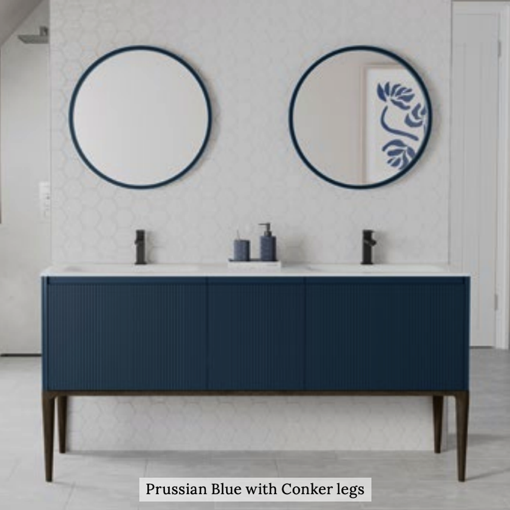Burbidge Fluted Alnwick  1750mm Vanity Unit with Double Basin