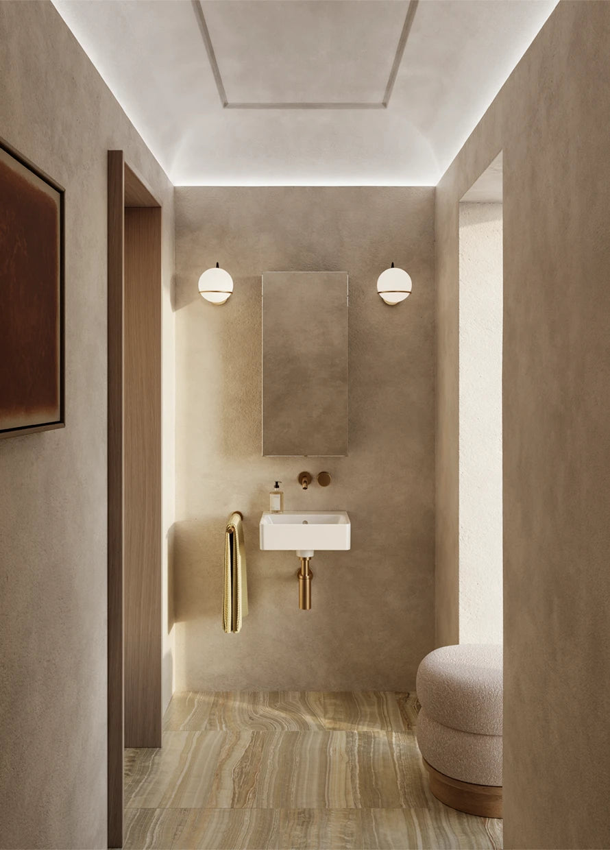 Catalano Elice 35 basin in a cloakroom