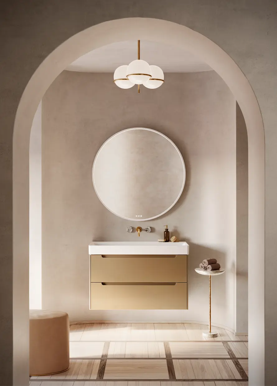 Catalano Elice 100 basin in a bathroom