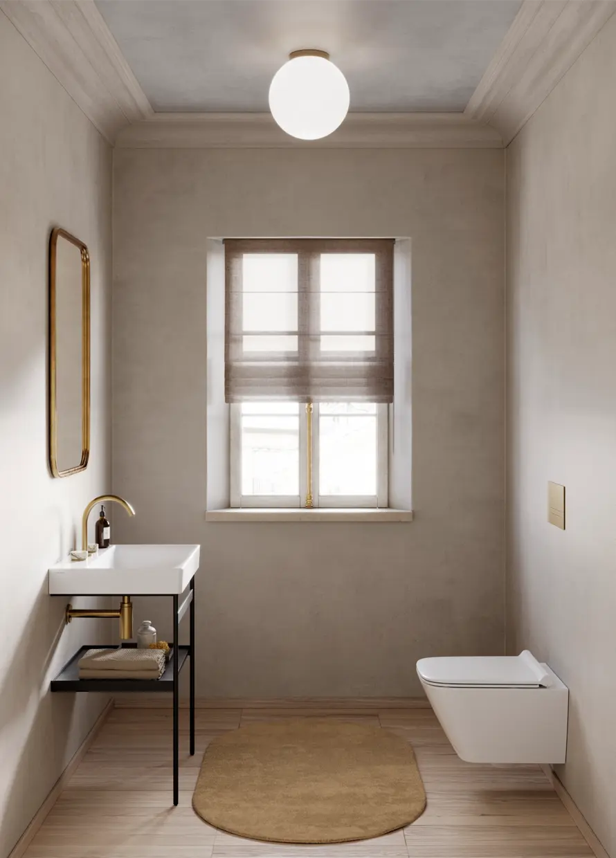 Catalano Elice 60 basin in a bathroom