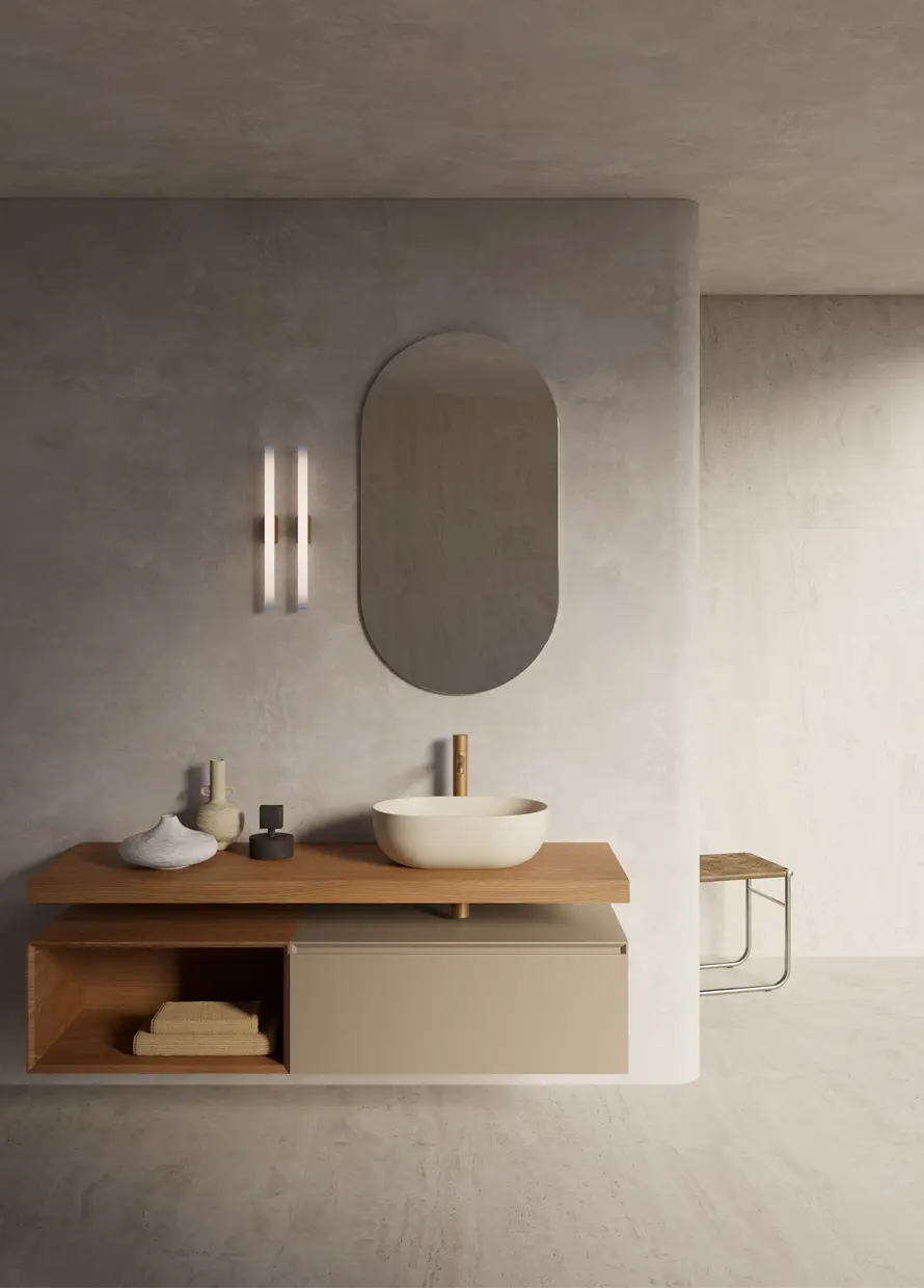 Catalano Sfera 50 x 35 Countertop Basin in satin lino, Catalano photography