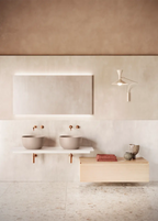 Catalano Sfera Ø42 Round Countertop Basin, 22cm High in satin seta, Catalano photography