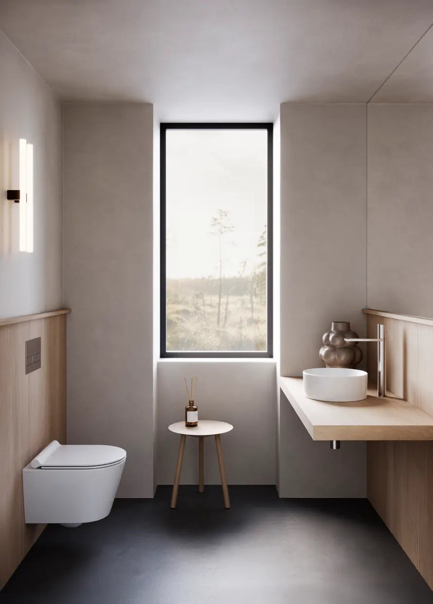Catalano Zero 46 wall-hung WC in a cloakroom