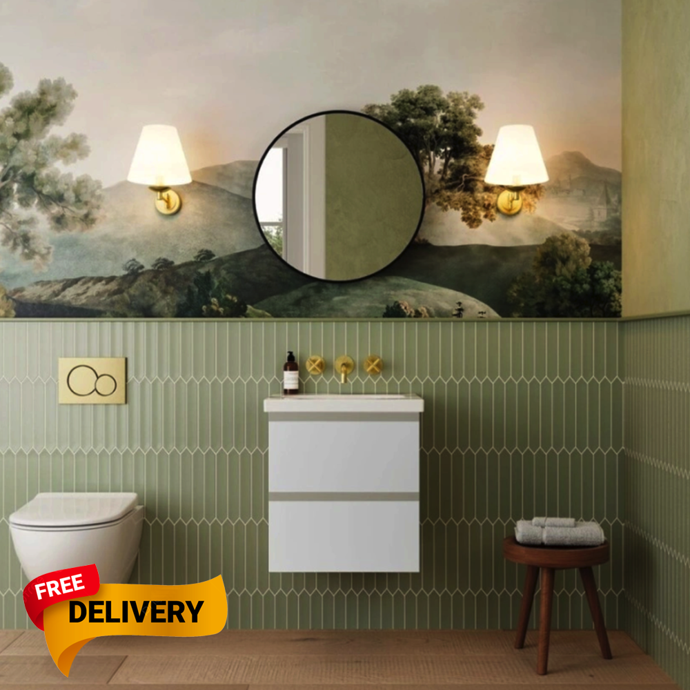 Catalano Alvea Wall-Hung Vanity Unit & Basin Gloss White Various Sizes Available