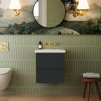 Catalano Alvea Wall-Hung Vanity Unit & Basin Matt Graphite  500