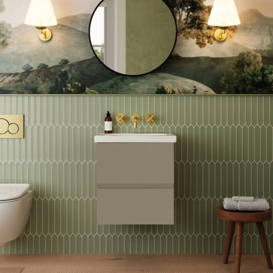 Catalano Alvea Wall-Hung Vanity Unit & Basin Matt Stone  500