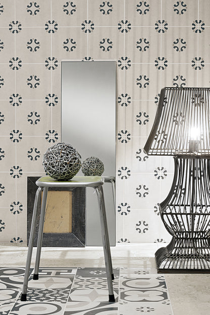 Fioranese Cementine Black&White Modern floor and wall lifestyle