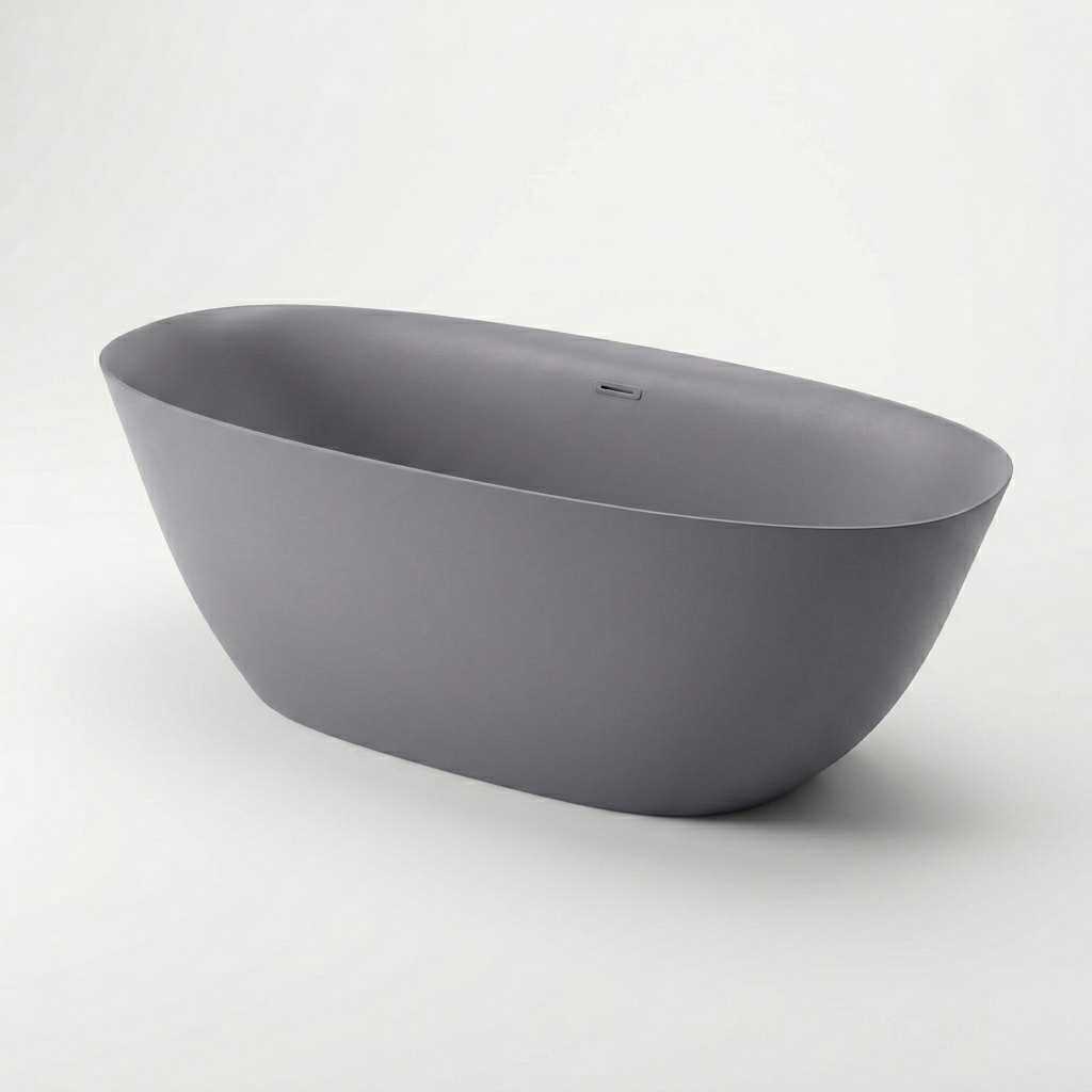 Cenere_ash Grigio Grey Crema Emporio Bagno Laghi Surface Freestanding Stone Colour Bath