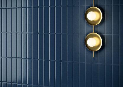 Fioranese Fio. Brick Blueberry 7.3x30 interior wall lifestyle