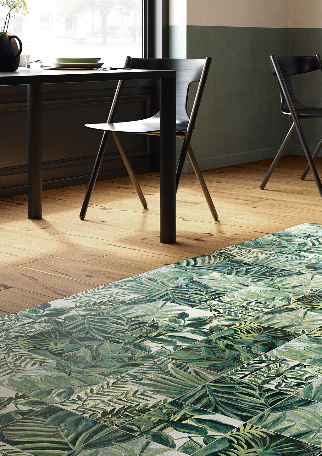 Fioranese Fio. Clorofilla Primavera with Legnovivo Naturale kitchen lifestyle