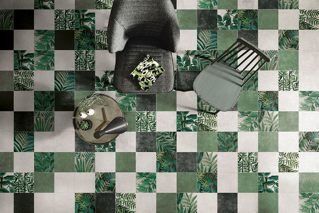 Fioranese Fio. Clorofilla Primavera with Selva, Rugiada and Nembo floor lifestyle