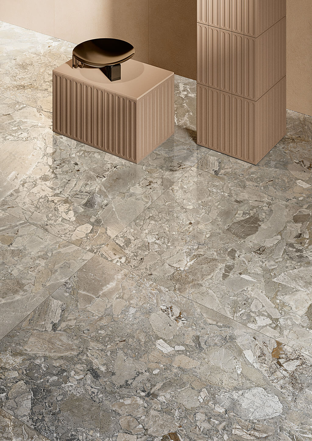 Fioranese Fusion Wildflower Ash with Plaster Fawn stone-effect lifestyle