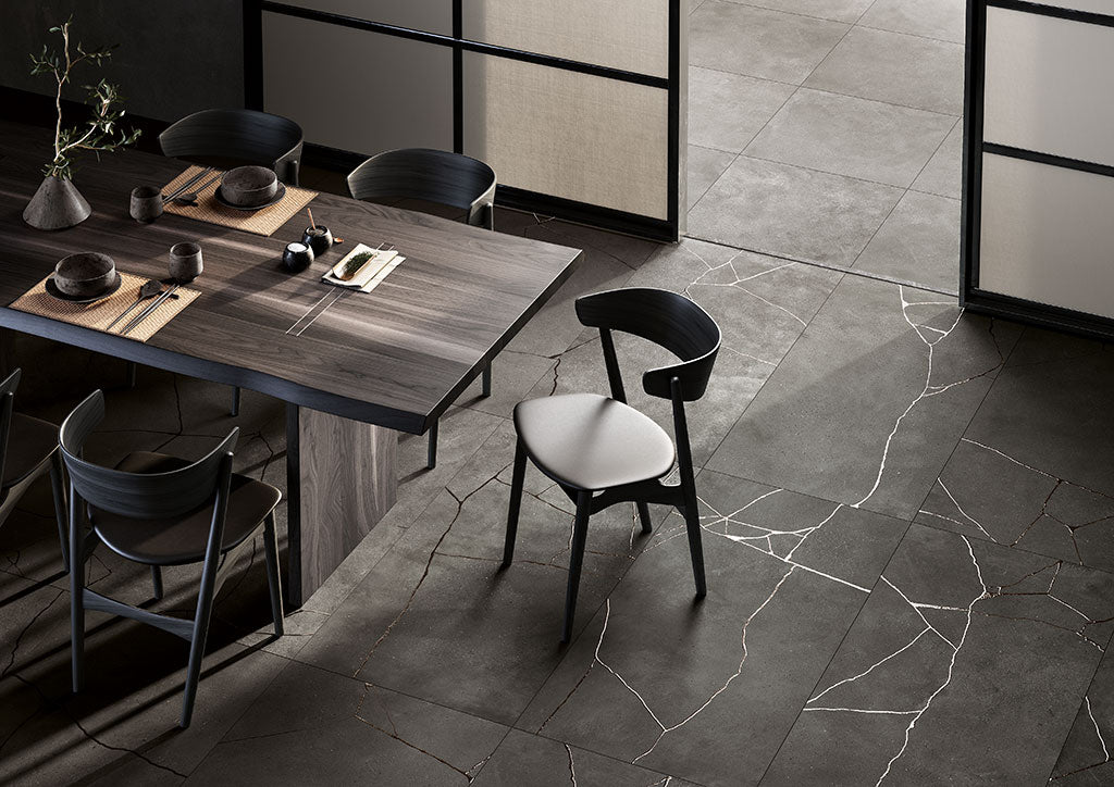 Fioranese Kintsugi Hibi Darkness 60x120 kitchen lifestyle
