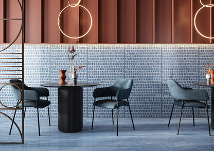Fioranese Marmorea Intensa Azul Bahia 74x148 wall lifestyle