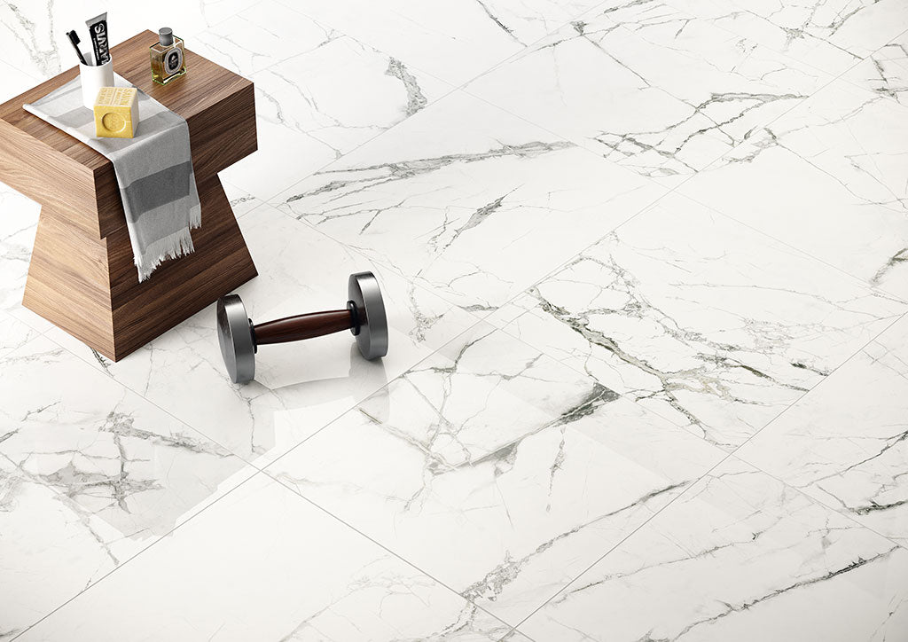 Fioranese Marmorea Intensa Bianco Luce 60x60 interior floor lifestyle