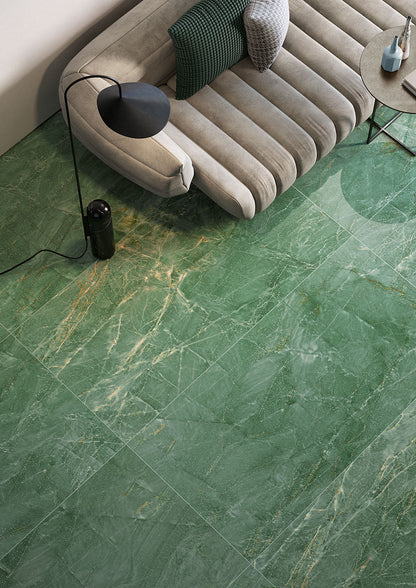 Fioranese Marmorea Intensa Emerald Dream 74x148 floor lifestyle