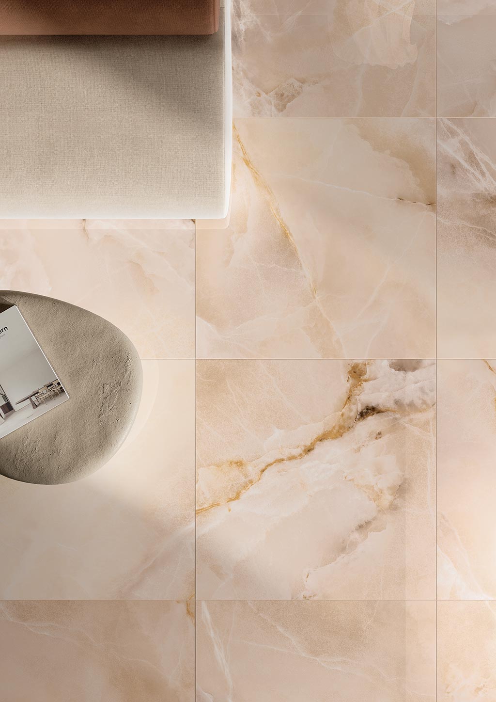 Fioranese Unica Misty Rose 89x89 floor lifestyle