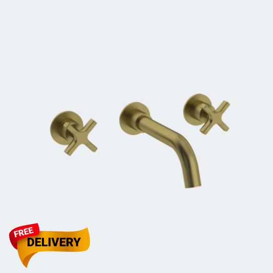 Coalbook Bank 3th Wall Mounted Bath Filler (190mm Spout) with Boss including Rough BA2005 ( 4 Colours Available )