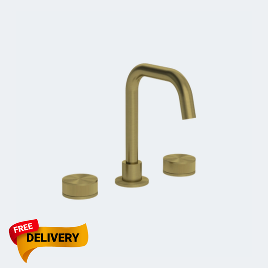 Coalbook Decca 3TH Deck Mounted Basin Mixer Angled Swivel Spout DC1015 ( 4 Colours Available )
