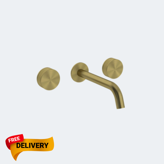 Coalbook Decca 3TH Wall Mounted Basin Mixer (190mm Spout) DC1011 includes Rough ( 4 Colours Available )