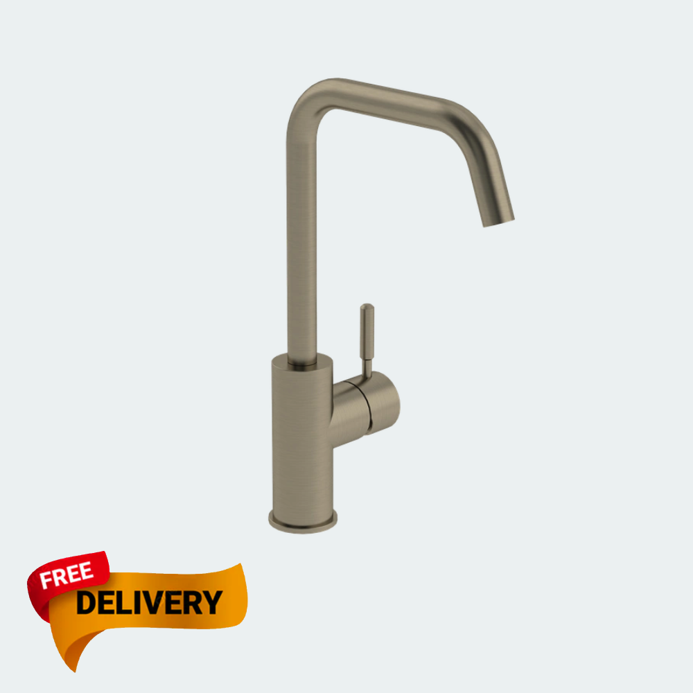 Coalbook Deck Mounted Kitchen Mixer Swivel Spout DO6000 nickel